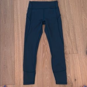 lululemon leggings emerald green full length 6